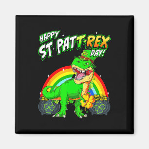 Happy St Pat Trex Day St Patricks Day Cute Dinosau Magnet
