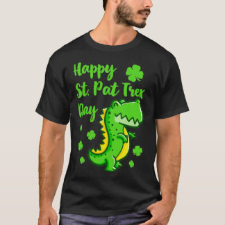 Happy St Pat trex Day St Patricks Day Cute Dinosau T-Shirt