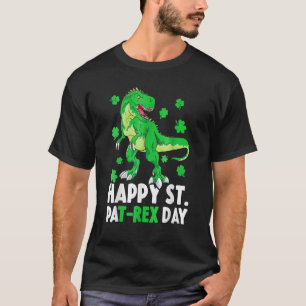 Happy St Pat Trex Day St Patricks Toddler Boy Din T-Shirt