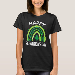 Happy St Patrcik S Day Funny Rainbow Clover Lover T-Shirt