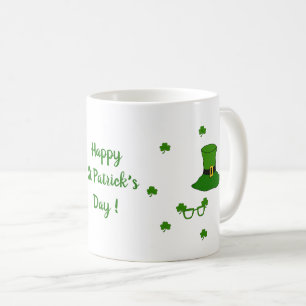 Happy St Patri Minimalist Cute Coffee Mug