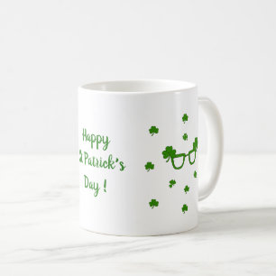 Happy St Patri Minimalist Cute Coffee Mug