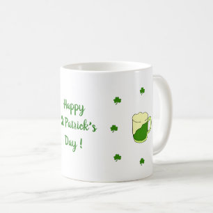 Happy St Patri Minimalist Cute  Coffee Mug