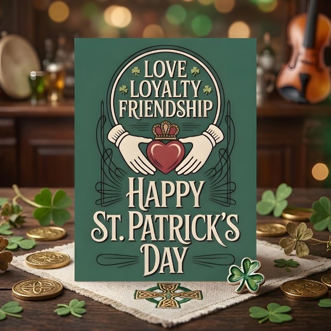 Happy St Patrick Days Love Loyalty Holiday Card (Creator Uploaded)