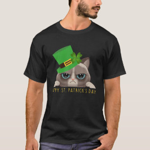 Happy St. Patrick’S Day 2022 Funny Patty’S Day Cat T-Shirt