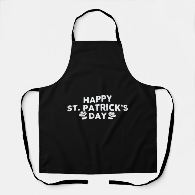 Happy St Patrick s Day     Apron (Front)