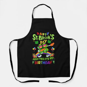 Happy St Patrick s Day Birthday Paddy s Day Apron
