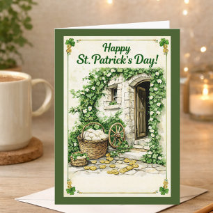 Happy St. Patrick’s Day Card   Lucky Irish Cottage