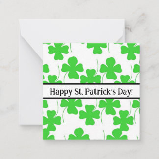 Happy st Patrick’s day cards, cute, stock up! Note Card