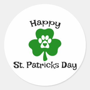 Happy St. Patrick’s Day ☘️🎉 Classic Round Sticker