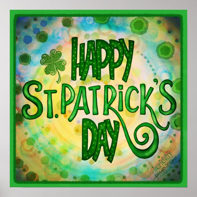 Happy St. Patrick’s Day Classroom Poster (Front)