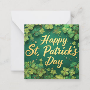 Happy St. Patrick’s Day Clover Design Card