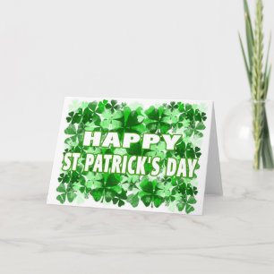 Happy St. Patrick’s Day Clover Field Card
