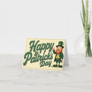 Happy St. Patrick’s Day Cute Leprechaun Thank You Card