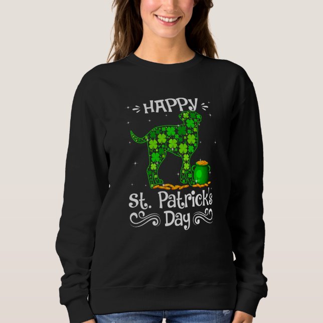 Happy St Patrick S Day Dalmatian Dogs Shamrock Cos Sweatshirt (Front)