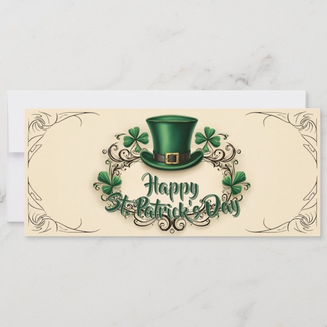 Happy St. Patrick’s Day Shamrock Design (Front)