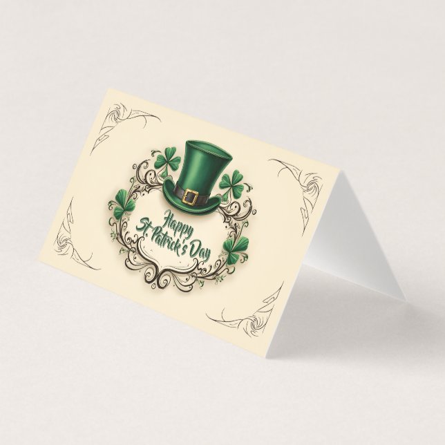 Happy St. Patrick’s Day Shamrock Design (Front)
