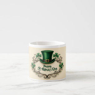 Happy St. Patrick’s Day Shamrock Design Espresso Cup