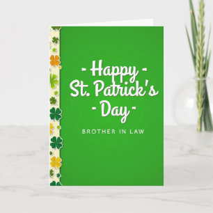 Happy St Patricks Brother In Law Card