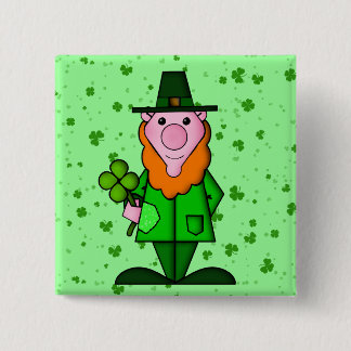 Happy St. Patrick's Day 15 Cm Square Badge