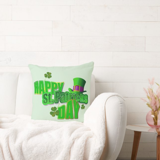Happy St. Patrick's Day 1 Cushion (Couch)