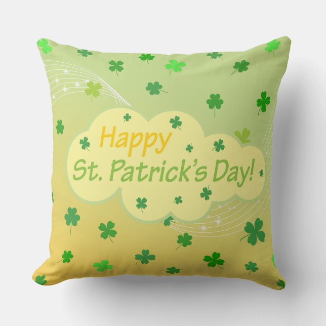 Happy St Patricks Day 1 Cushion (Front)
