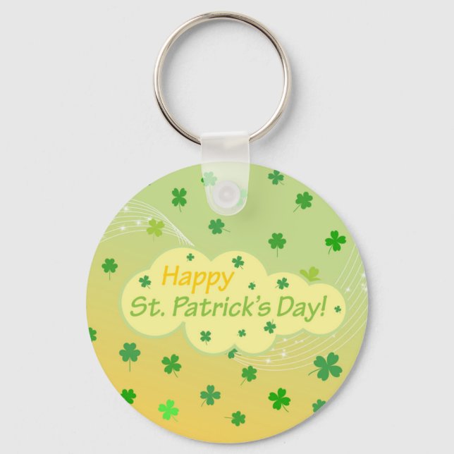 Happy St Patricks Day 1 Key Ring (Front)