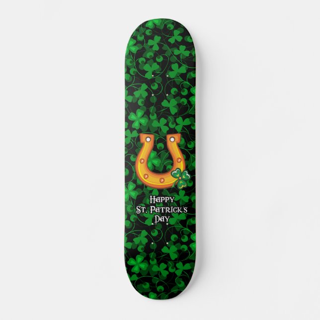 Happy St. Patrick's Day 1 Skateboard (Front)