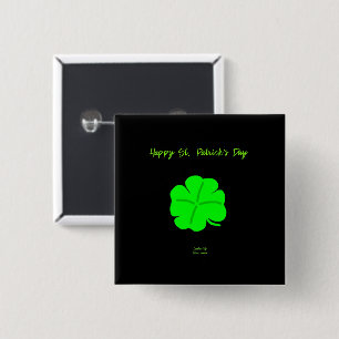 Happy St.  Patrick's Day 2 Inch Square Button