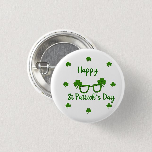 Happy St Patrick's Day    3 Cm Round Badge (Front & Back)