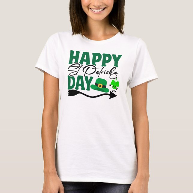 Happy St. Patrick's Day-66592 T-Shirt (Front)