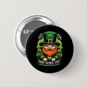 Happy St Patricks Day 6 Cm Round Badge