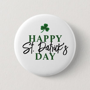 Happy St. Patrick's Day 6 Cm Round Badge