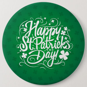 Happy St. Patrick's Day 6 Cm Round Badge