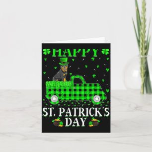 Happy St Patricks Day And Shamrock T Shirt_1 Card