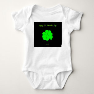 Happy St.  Patrick's Day Baby Jersey Bodysuit
