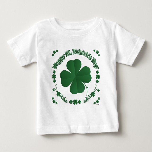 Happy St. Patrick's Day Baby T-Shirt (Front)
