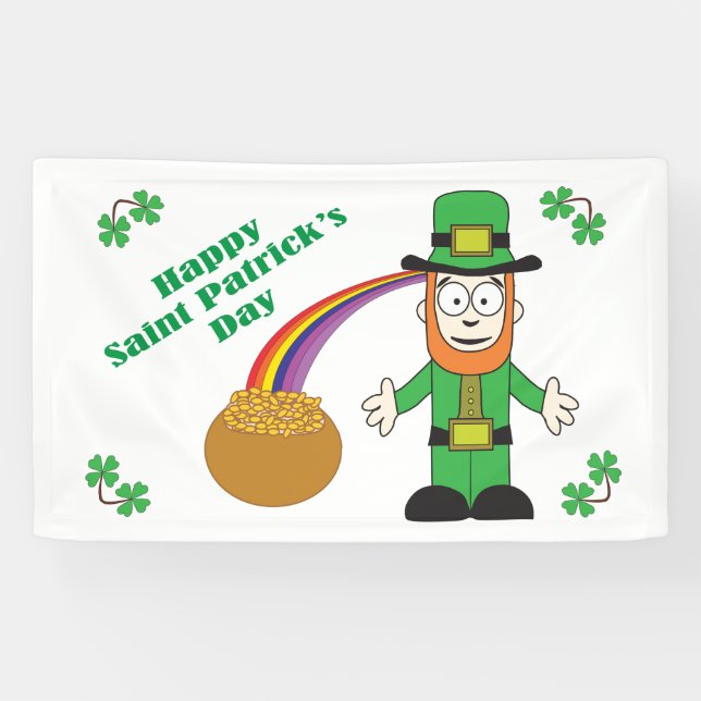Happy St. Patrick's Day Banner (Horizontal)