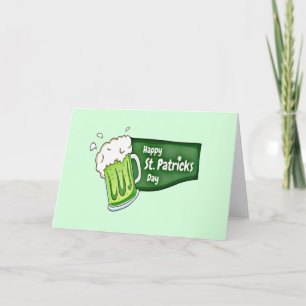 Happy St. Patricks Day Beer Card