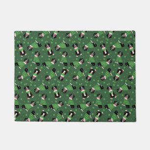 Happy St Patricks Day Bernese Mountain Dogs Doormat