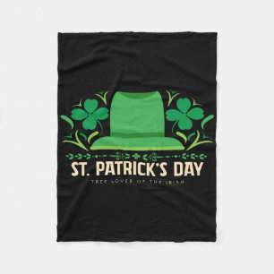 Happy St Patricks Day Birthday Saint Paddys Women Fleece Blanket
