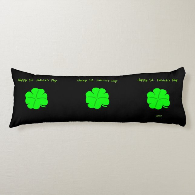 Happy St.  Patrick's Day Body Pillow (Front)