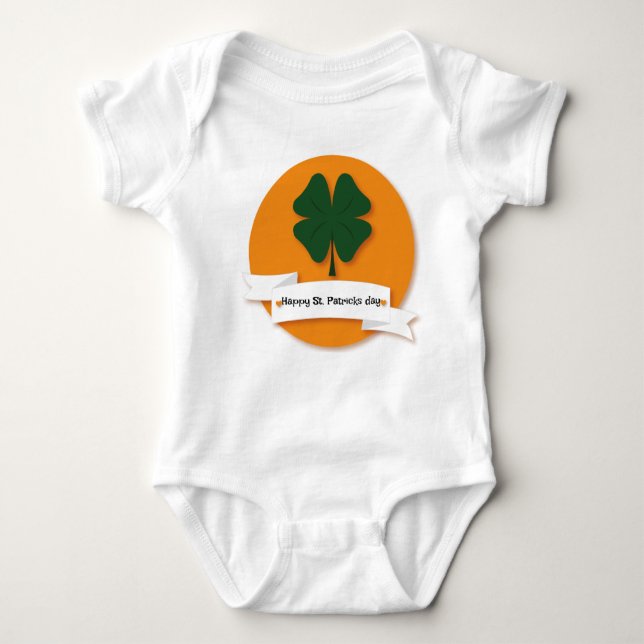 happy St. Patricks day bodysuit (Front)