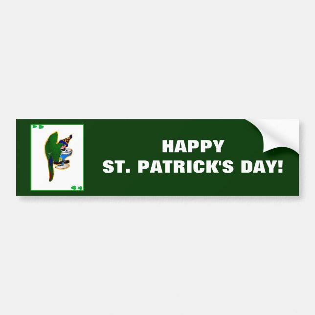 HAPPY ST. PATRICK'S DAY! BUMPER STICKER (Front)