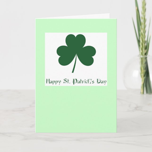 Happy St. Patrick's Day Card (Front)