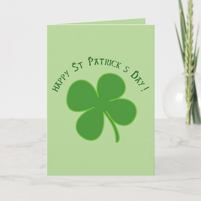 Happy St. Patrick's Day Card (Front)