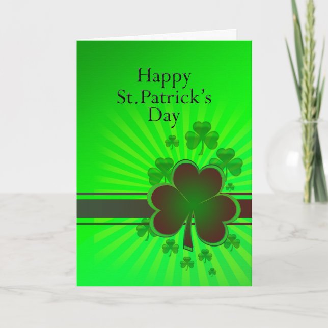 Happy St Patrick's day card (Front)