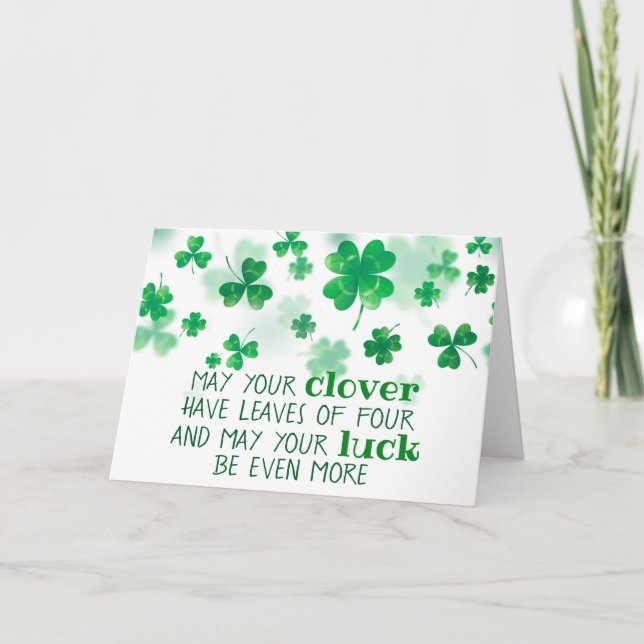 Happy St. Patrick's Day Card (Front)