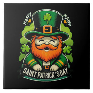Happy St Patricks Day Ceramic Tile