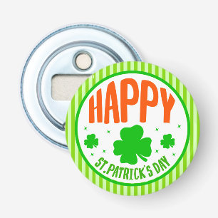 Happy St. Patrick's Day Circle Design-63501 Bottle Opener